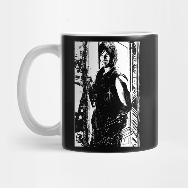 Daryl Dixon White Bright Mono by TheBalestvictus